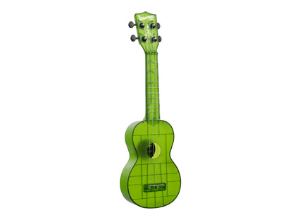 Kala KA-WMT-GN-S Jade Green Transparent Soprano Waterman Ukulele