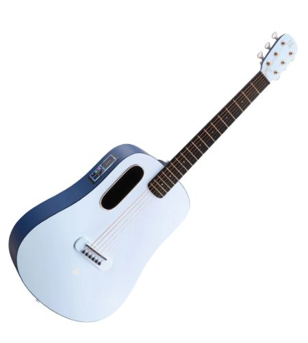 LAVA LVBIBL BLUE TOUCH with Airflow Bag ~ Ice Blue / Ocean Blue Guitar