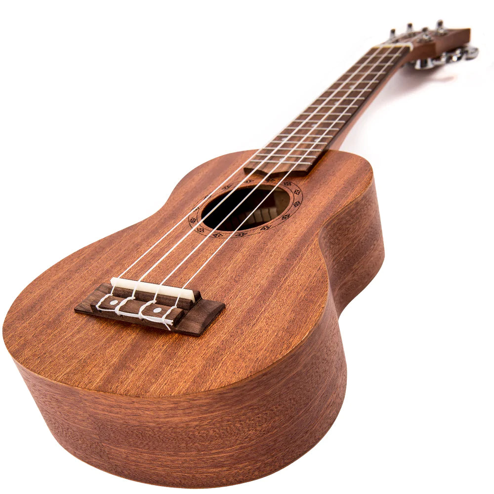 Laka Sapele Series Soprano Ukulele & Bag ~ Natural