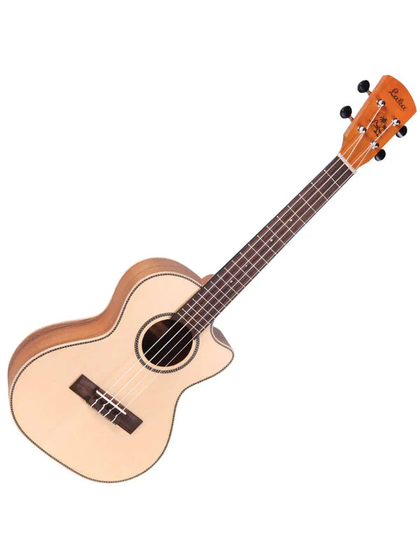 Laka Electro-Acoustic Cutaway Tenor Ukulele ~ Open Pore