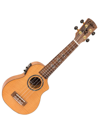 Laka Maple Series Electro-Acoustic Cutaway Ukulele  Carry Bag ~ Soprano