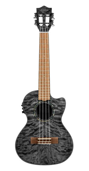 Lanakai QM-BKCET Tenor Electro Cutaway (Black)