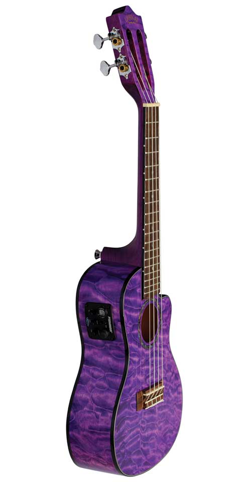 Lanikai QM-PUCEC Concert Electro Cutaway (Purple)