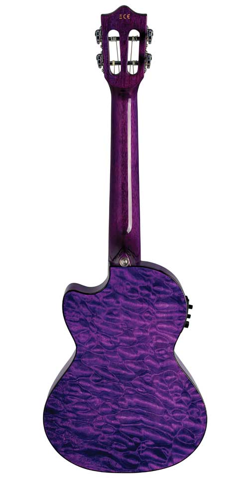 Lanikai QM-PUCEC Concert Electro Cutaway (Purple)