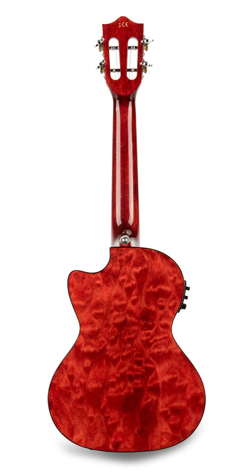 Lanikai QM-RDCET Tenor Electro Cutaway (Red)