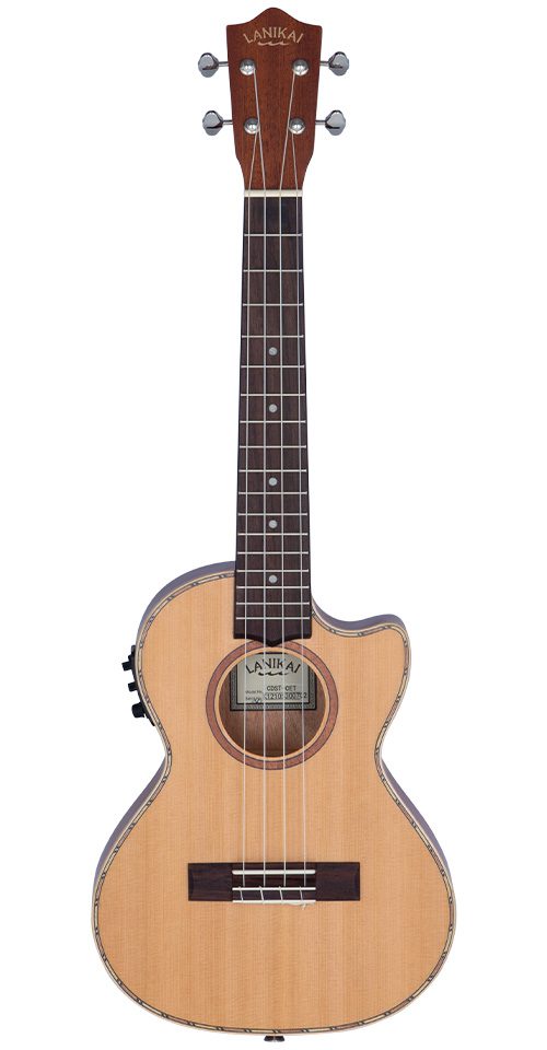 Lanikai CDST-CET Cedar Solid Top Tenor A/E Ukulele