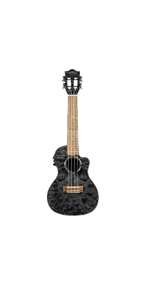 Lanikai QM-BKCEC Concert Electro Cutaway (Black)