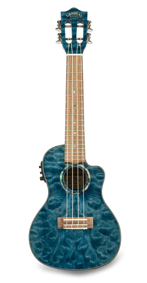 Lanikai QM-BLCEC  Concert Electro Cutaway (Blue)