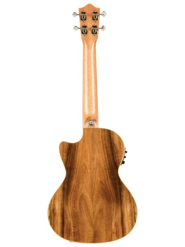 Lanikai ACS-CET Tenor All Solid Acacia  Electric Cutaway Ukulele With Soft Bag