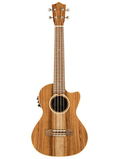 Lanikai ACS-CET Tenor All Solid Acacia  Electric Cutaway Ukulele With Soft Bag