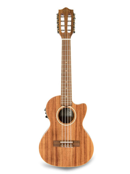 Lanikai ACST-8CET Tenor 8 String Electric  Acacia Ukulele With Gig Bag