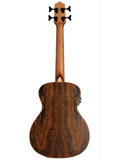 Lanikai FB-EBU Mini Bass Figured Bocote Electric  Ukulele With Gig Bag