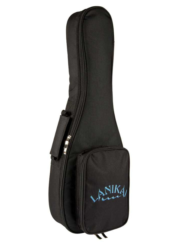 Lanikai FB-EBU Mini Bass Figured Bocote Electric  Ukulele With Gig Bag