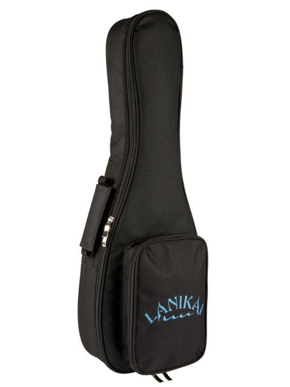 Lanikai FB-EBU Mini Bass Figured Bocote Electric  Ukulele With Gig Bag