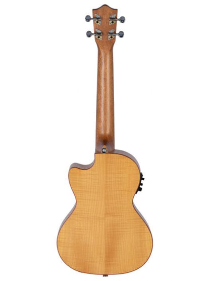 Lanikai FM-CET Tenor Electric Flame Maple  Cutaway Ukulele With Gig Bag