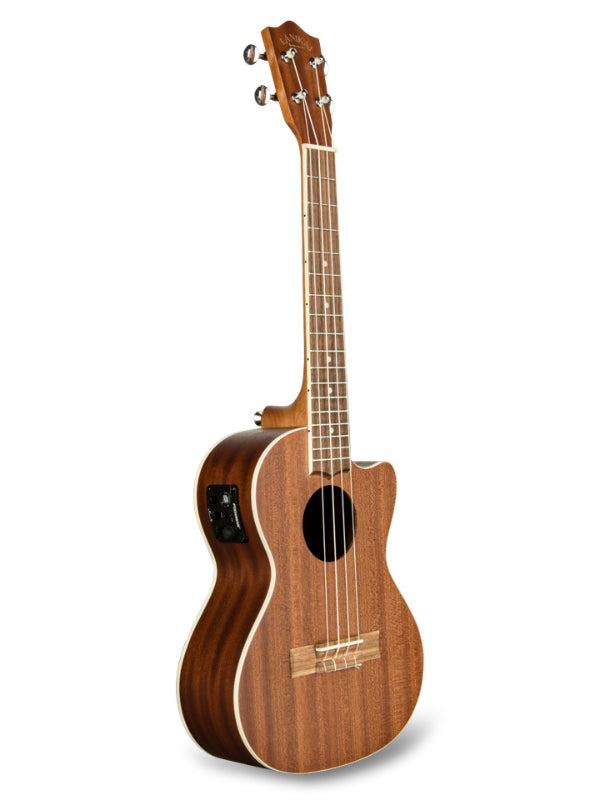 Lanikai MA-CET  Tenor Mahogany  Electric Cutaway Ukulele With Gig Bag