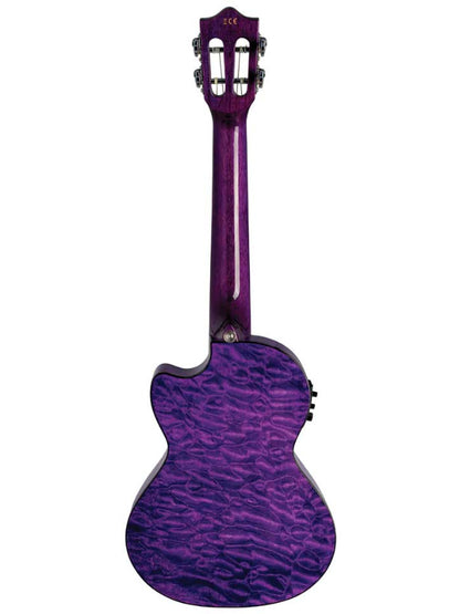 Lanikai QM-PUCET Tenor Electro Maple Purple Ukulele