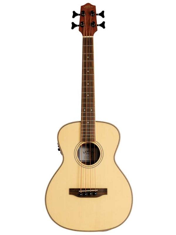 Lanikai SPST-EBU Spruce Bass  Solid Top Electric Ukulele