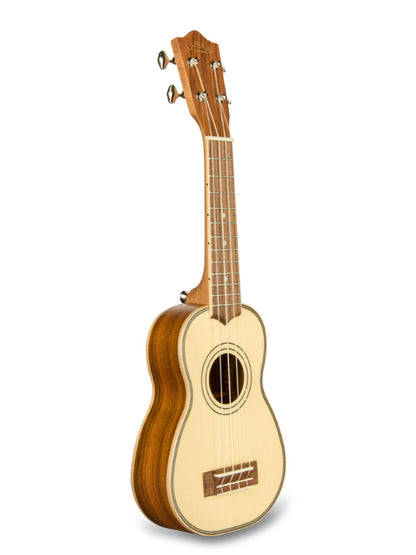 Lanikai SPST-S Soprano Solid Spruce Top Ukulele With Gig Bag
