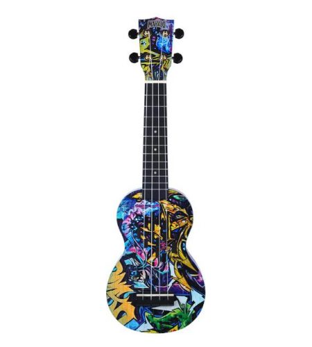 Mahalo Soprano Ukulele Graffiti design