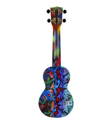 Mahalo Soprano Ukulele Graffiti design