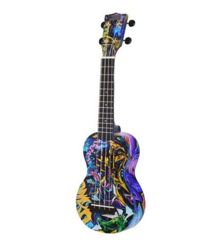 Mahalo Soprano Ukulele Graffiti design