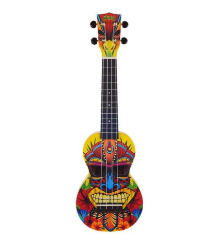 Mahalo Soprano Ukulele Tiki design