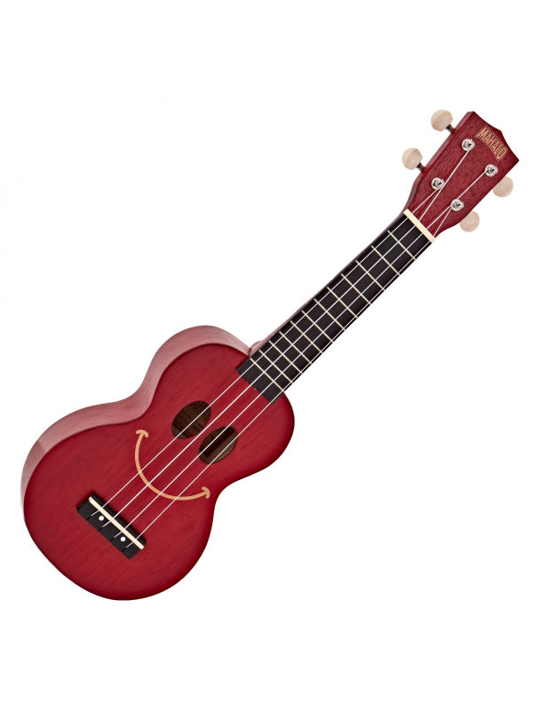 Mahalo Kahiko Soprano Smile Ukulele Red