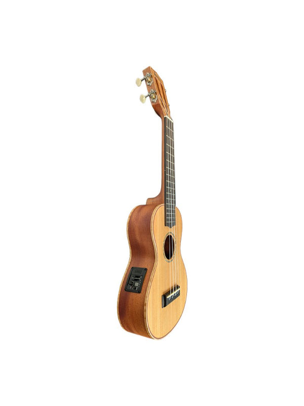 Mahalo Master Concert Electric Acoustic Ukulele All Solid, with Gig Bag