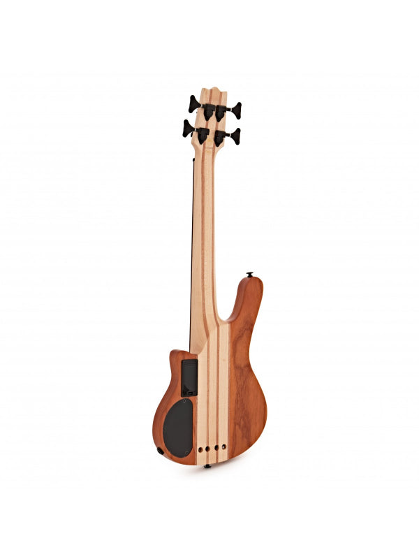 Mahalo Solid Electric Bass Ukulele Brown