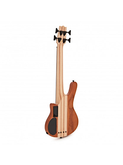 Mahalo Solid Electric Bass Ukulele Brown