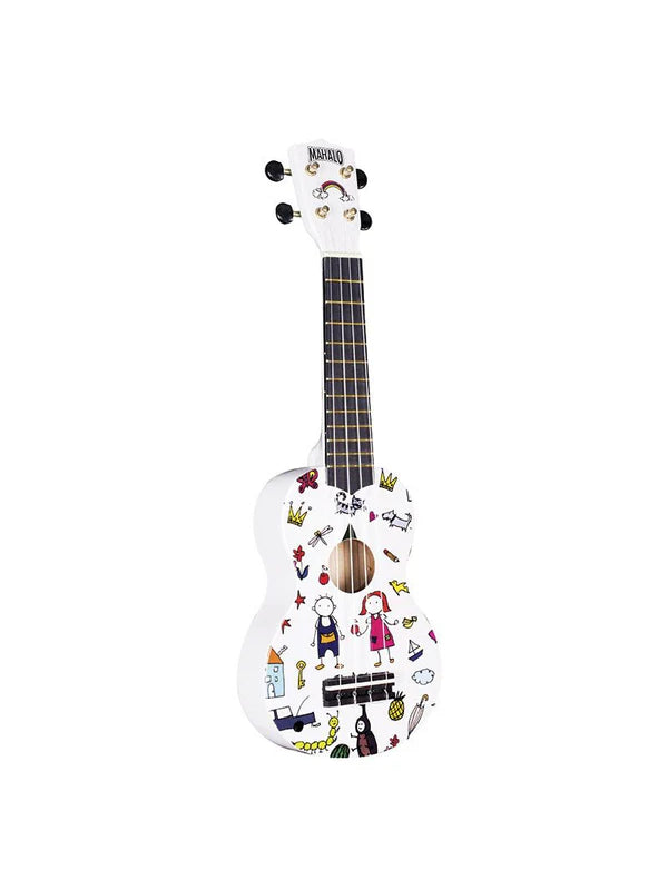 Mahalo Soprano Ukulele Art Design Amigo With Bag