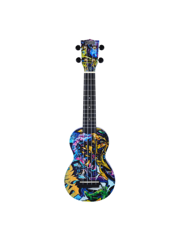 Mahalo Soprano Ukulele Graffiti design