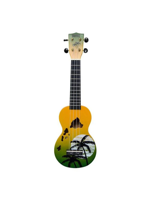 Mahalo Soprano Ukulele Hawaiian Green