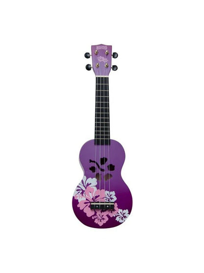 Mahalo Soprano Ukulele Hibiscus Purple