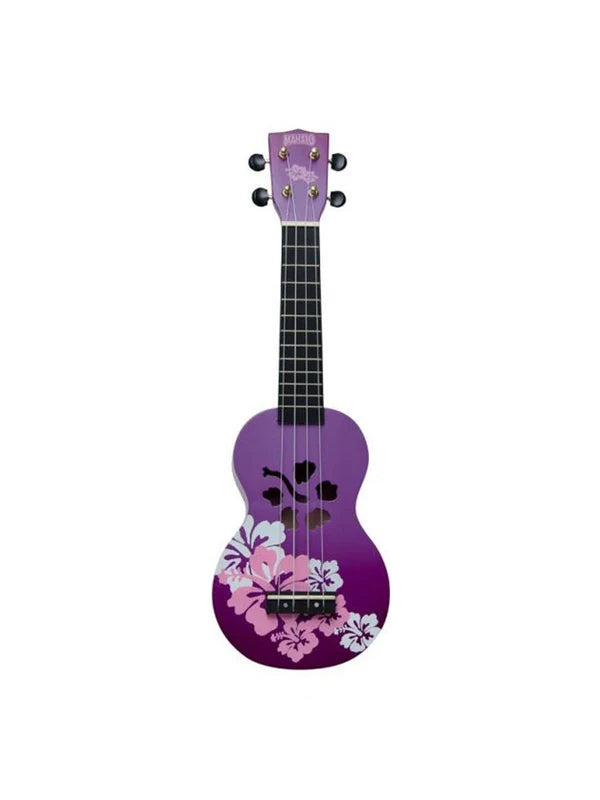 Mahalo Soprano Ukulele Hibiscus Purple