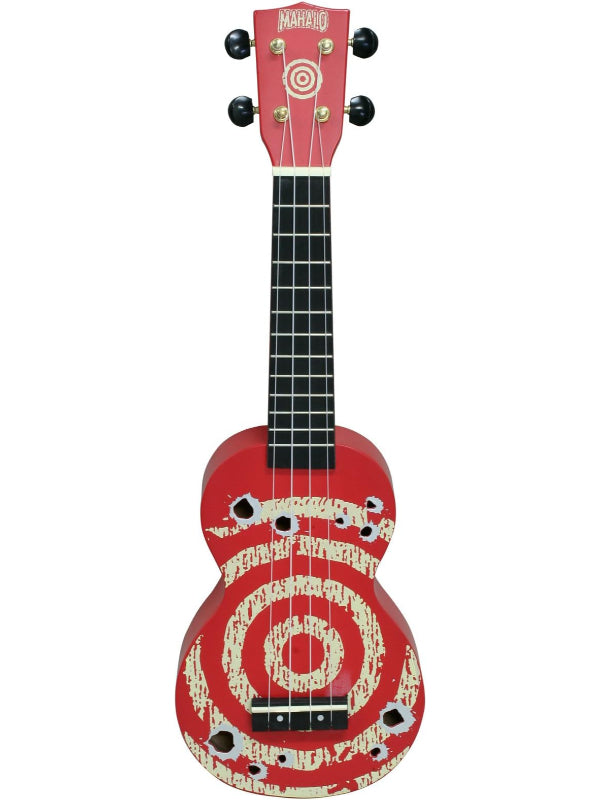 Mahalo Soprano Ukulele Target Red