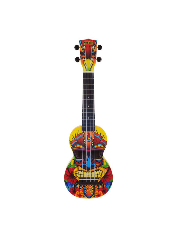 Mahalo Soprano Ukulele Tiki design