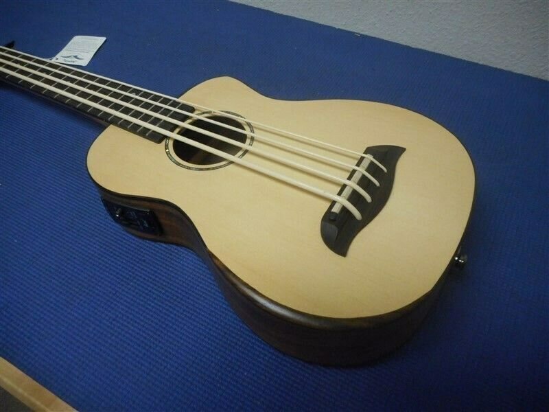 Oscar Schmidt OUB500K Electro Acoustic Bass Ukulele Satin Natural