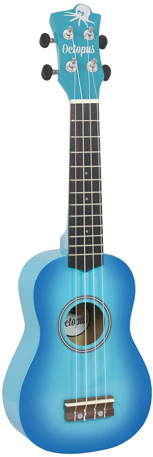 Octopus Metallic Sky Blue Burst Soprano Ukulele