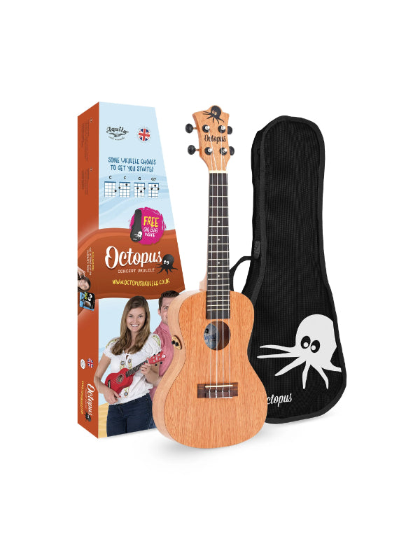 Octopus Academy series electro-acoustic concert ukulele With Bag