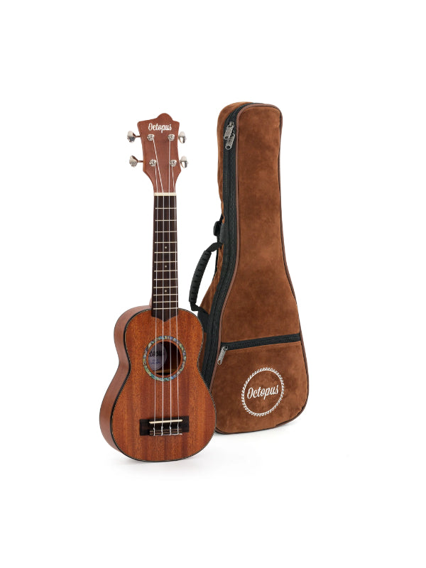 Octopus All solid mahogany soprano ukulele With Bag