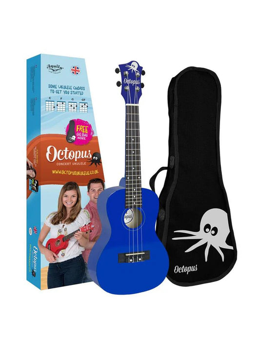 Octopus Concert Ukulele Dark blue