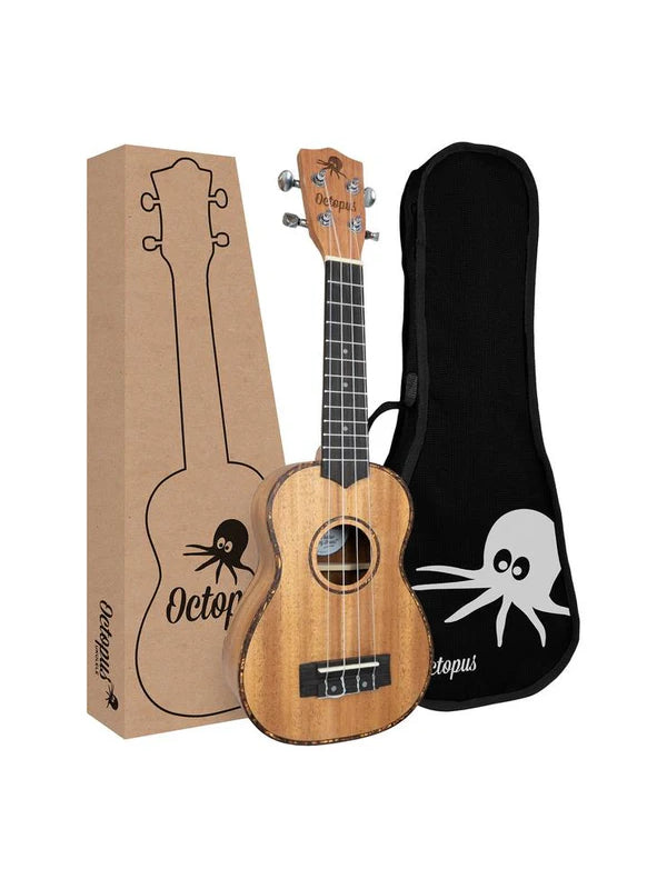 Octopus Mahogany series soprano ukulele With Bag
