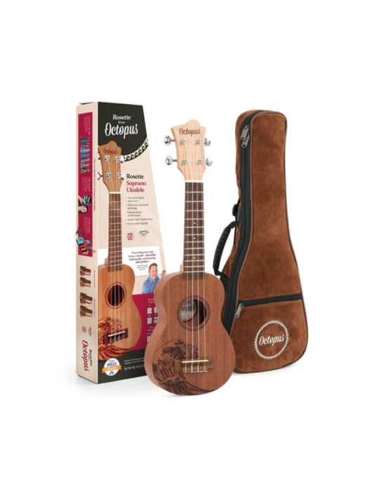Octopus Rosette electro-acoustic soprano ukulele