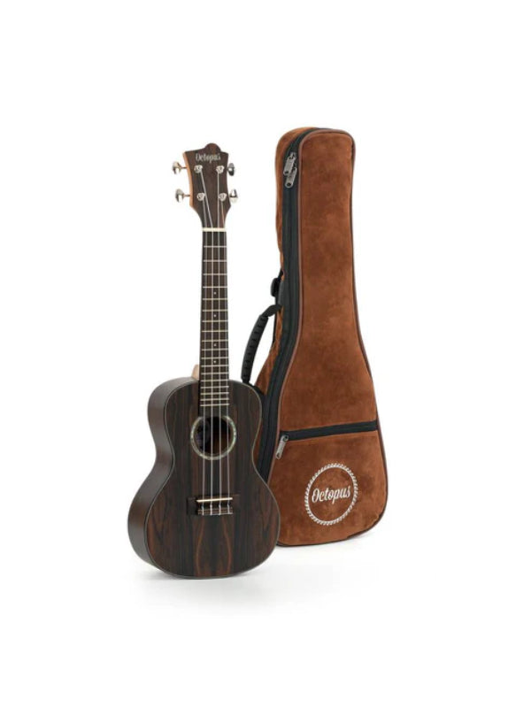 Octopus Ziricote concert ukulele With Bag