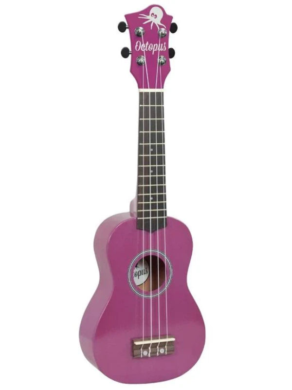 Octopus metallic series soprano ukulele Purple