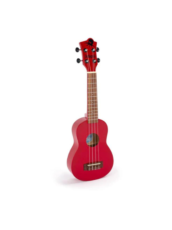 Octopus soprano ukulele Candy apple red