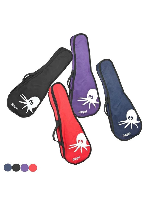 Octopus soprano ukulele bag ~ Black