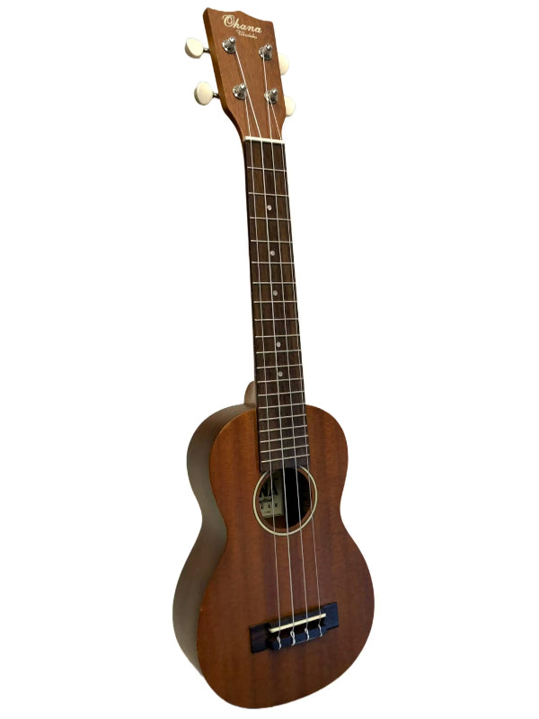Ohana SK-30M All Solid Long Neck Soprano Ukulele